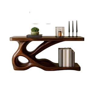 โต๊ะคอนโซลไม้เนื้อแข็งธรรมชาติทำมือ สไตล์โมเดิร์นฟาร์มเฮาส์ ผลิตจากไม้แบรนด์ Luxali ของเวียดนาม เหมาะสำหรับห้องนั่งเล่น ของตกแต่งบ้าน ของขวัญ - Product Image 1