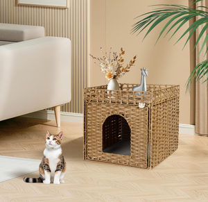 Jaula para Mascotas Artex HaiNam de Fibra Tejida, Cuadrada, Plegable, para Interiores, para Todas las Estaciones, Estilo Clásico para Perros - Product Image 2