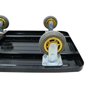 Heavy Duty Steel <b>Platform</b> Hand Cart <b>Trolley</b> Industrial Indoor Outdoor Use - Product Image 3