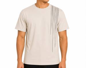 Heavy <b>Polyester</b> Unisex <b>T</b>-<b>Shirt</b> Manufacturer Private Label OEM ODM Casual Apparel Custom Clothing Factory Service Geometric - Product Image 1