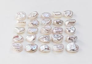 Perles cabochons en nattes de perles Keshi blanches naturelles de qualité AAA, 7*5 mm, pierres précieuses en vrac pour la création de bijoux à prix de gros - Product Image 5