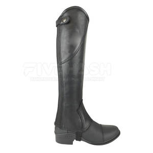 Protège-jambes en cuir robustes pour chevaux, équipement pour le travail équin en extérieur, usage quotidien. - Product Image 2