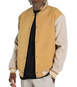 Chaqueta Varsity Unisex con Estilo a Precio de Fábrica, Chaqueta Varsity de Lona Ligera con Logotipo Personalizado OEM a la Moda - Product Image 6