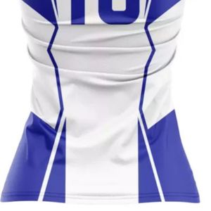 Maillot de football pour femmes bleu royal et blanc à manches courtes, respirant, pour l'entraînement, les matchs et les compétitions - Product Image 5
