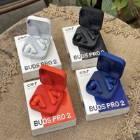 Écouteurs intra-auriculaires TWS Cmf Buds Pro 2 ANC LED Hi-Fi pour 5.2 IPX5 étanches Type-C avec contrôle tactile bleu rouge
