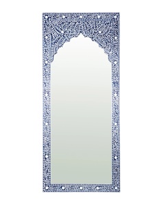 Luxury Wooden Framed <b>Mirror</b> Mughal Inspired Floral Border Premium Accent for Bedroom Living Room Decor - Product Image 2