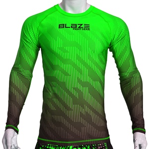 Mejor personalizado hecho sublimación completa manga larga compresión MMA BJJ Rash Guard para adultos - Product Image 1