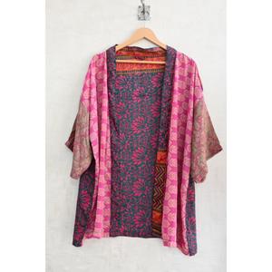 Kimono de Seda Hecho a Mano para Mujer, Camisón Corto Estampado, Lencería Sexy para Novia, Ropa de Dormir para Boda - Product Image 1