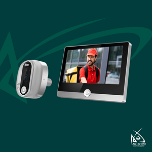 Mirilla Inteligente para Puerta Sudex DSC-7, Visor de Seguridad para Apartamentos, 4.3 Pulgadas, 2MP, Detección de Movimiento PIR, Audio Bidireccional, Visión Nocturna, Aplicación - Product Image 1