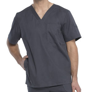 Nurses Working Uniform Men Short Sleeve Pockets Workers <b>Tops</b> Nurse Scrubs Nurse Men Scrubs Uniform Workwear Medical Uniform - Product Image 5