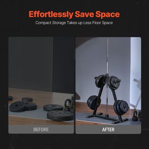 Supporto per Pesi Standard da 2 Pollici con Capacità di Carico di 300 Libbre, Telaio per Panca e Rack con Porta Pesi per Allenamento con Pesi - Product Image 4