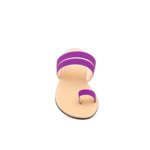 Sandalias de tacón moradas CL1281 Chappal informal para uso diario - Product Image 1