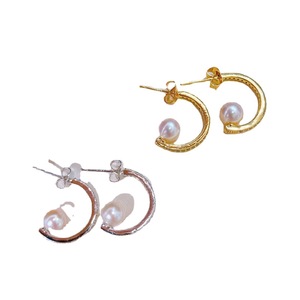 Pendientes de Perlas de Agua Dulce de Estilo Europeo y Americano de la Marca Zhuji Natural, Letra C, Joyería Popular en el Mismo Estilo - Product Image 5