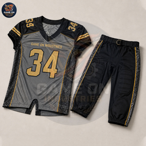 Sublimated Football Jersey With Padded Pants Breathable Polyester Team Wear Personalized Training Practice Match Uniform - Product Image 2