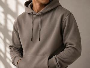 เสื้อฮู้ดดี้ผ้าฝ้ายผสมขนแกะแบบสวมหัว ไซส์ใหญ่พิเศษ สั่งทำได้ตามต้องการ พร้อมปักโลโก้ด้านหน้าสำหรับผู้หญิง - Product Image 5