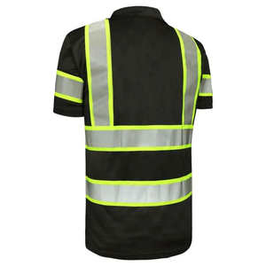 เสื้อโปโลโพลีเอสเตอร์แบบกำหนดเองได้ เสื้อโปโลสะท้อนแสงสำหรับงานอุตสาหกรรม การจราจร สนามบิน วิศวกร เหมืองแร่ ช่างยนต์ - Product Image 3