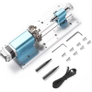 100% Axis Rotary Module for 4040 and 3030 Series CNC <b>Machines</b> with Planetary Geared <b>Stepper</b> Motor 4 Jaw Chuck Clamped Range 10 - Product Image 1