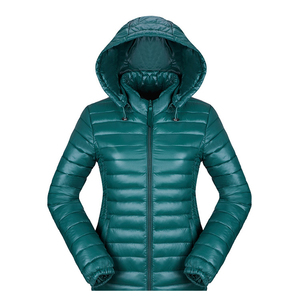 Women's Waterproof Winter <b>Crop</b> <b>Puffer</b> Quilted <b>Jacket</b> with Long Sleeves Solid Bubble Coat Design Thick Zipper Fox Fur Collar - Product Image 6
