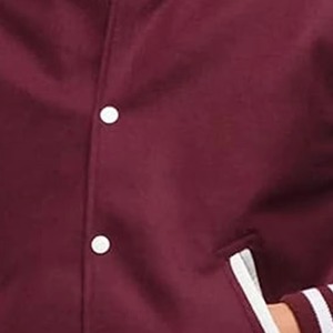 Latest Design Men's Stand Collar Varsity Jackets Autumn High Street 100% Wool Anti-Bacterial Customized Front Logo OEM Services - Product Image 5