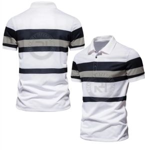 เสื้อโปโลผู้ชายพรีเมียม ผ้าฝ้าย น้ำหนักเบา ระบายอากาศได้ดี แขนสั้น เหมาะสำหรับใส่ทุกวัน ใส่ทำงาน และใส่ลำลอง - Product Image 4