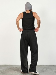 Pantalon de jogging ample personnalisé avec logo, style streetwear, coupe décontractée, fabricant professionnel, approvisionnement en gros - Product Image 4