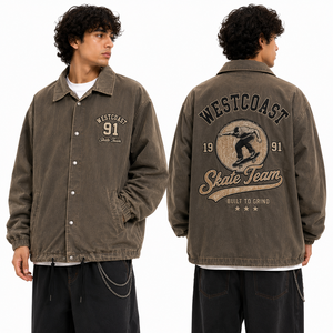 Vintage Distressed <b>Coach</b> Jacket 1990s Skate Fashion Oversized Nylon Lightweight Streetwear For Men And Women Bulk Order Supplier - Product Image 3