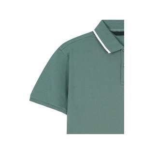 Camiseta Polo de Algodón para Hombre, Manga Corta, Casual, Color Sólido, Cuello en Contraste, Camiseta de Golf, Logotipo Personalizado OEM, Venta al Por Mayor - Product Image 2