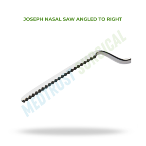 Joseph Nasal Saw Angled to Right ENT Surgical Instrument Rhinoplasty Bone Saw Stainless Steel Reusable Surgical Tool - Product Image 2