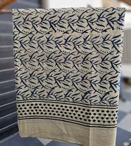 Wholesale Yellow Blue Bagru Print <b>Sarong</b> Hand Block Print 100% Cotton Beach Wrap Indian Pareo Cover Up Boho Swimwear <b>Sarong</b> Wrap - Product Image 3