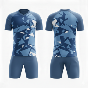Ensemble de maillots de football personnalisés avec logo par sublimation, uniformes d'entraînement à séchage rapide, kit d'équipe de club, rétro futbol, découpe 100 % automatisée - Product Image 4