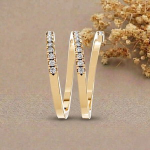 Bagues d'éternité de fiançailles unisexe en argent 925 plaqué rhodium avec pierres d'ambre et moissanite, taille brillant, sertissage à griffes, classiques - Product Image 4