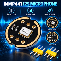 Module de microphone omnidirectionnel MEMS INMP441, capteur audio numérique I2S, faible consommation 61dBA pour projets ESP32 DSP MCU