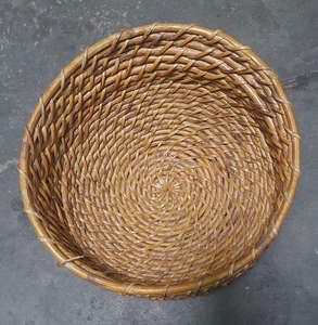 Plateau de service en rotin tissé à la main, écologique, personnalisé, avec incrustation en résine émaillée, directement de l'Inde, approvisionnement en gros - Product Image 2