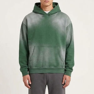 เสื้อฮู้ดดี้สีดำฟอกทรงหลวมสไตล์วินเทจสำหรับผู้ใหญ่ ผ้าคอตตอนหนานุ่ม ใส่สบาย เหมาะสำหรับฤดูหนาว - Product Image 6