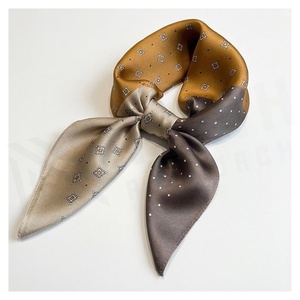 Women's <b>Square</b> <b>Silk</b> <b>Scarf</b> Geometric Print Elegant Multi-Functional Fashion Accessory All Seasons - Product Image 3