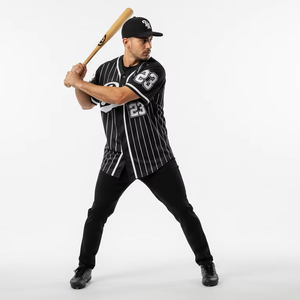 Maillot de baseball à boutons, uniforme respirant et anti-humidité, grande taille, personnalisable, vierge, pour fans et sportifs - Product Image 5