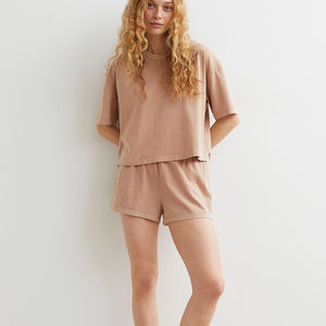 Pijamas Lady Night Suit Sleep Wear Nightwear Short Pj Sets For Women Halter Top Satin <b>Pajamas</b> Sets - Product Image 2