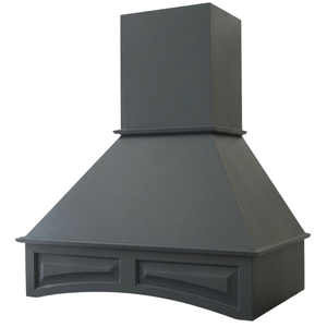 Cache-hotte décoratif de luxe en bois pour système d'extraction de fumée de cuisinière de cuisine - Product Image 1