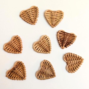 Natural rattan heart shaped ornament wholesale price eco friendly charm set <b>valentine</b> gift <b>decor</b> - Product Image 4