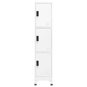 Armoire de rangement en acier blanc 15 "x 17.7" x 70.9" - Product Image 2