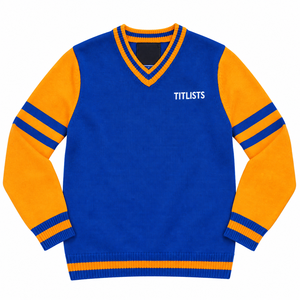 Made Your Custom High-quality V-neck <b>Sweaters</b> for sorority/Fraternity/ Schools/Colleges/Universities Logos Knitted <b>Cardigans</b> - Product Image 1