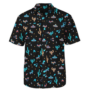 เสื้อเชิ้ตแขนสั้นลำลองพิมพ์ลายกล้วยฮาวายสำหรับผู้ชาย ระบายอากาศได้ดี แห้งเร็ว ป้องกันริ้วรอย - Product Image 3