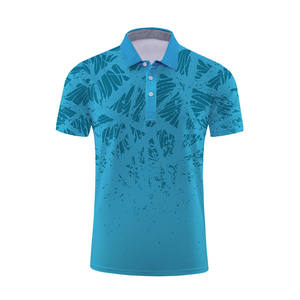 Sublimation Quick Dry 100% Polyester Golf for <b>Shirt</b> <b>Half</b> Sleeve <b>Button</b> Design Men's - Product Image 5