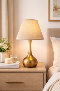 Fabric <b>Net</b> Metal Lamp Shade Decorative Desk Lamp Creative Weave Design Halogen Bulbs Warm White <b>Light</b> Eye Caring Minimalist - Product Image 2