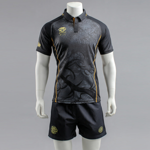 Nuevo Diseño de Uniforme de Rugby Sublimado, Jersey y Pantalones Cortos de Fútbol Americano, 100% Poliéster - Product Image 2