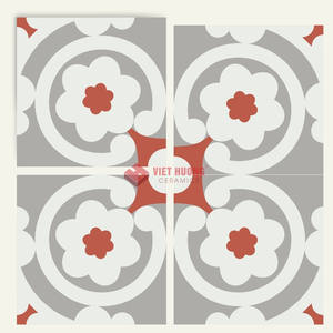 Nouvelles tuiles en porcelaine vintage colorées à motifs floraux, 200*200, pour salles de bain et balcons, vente en gros. - Product Image 4