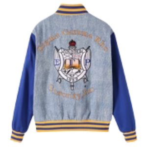 เสื้อแจ็คเก็ตยีนส์ Sigma Gamma Rho 1922 ปักลายเชนิลล์ เสื้อผ้าสตรีสำหรับชมรมนักศึกษากรีก คุณภาพพรีเมียม - Product Image 2