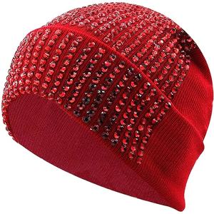 Gorro de Punto Cálido de Invierno Unisex, Fabricante de Gorros Personalizados OEM con Pedrería, Gorro de Moda 2026 - Product Image 1