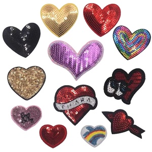 ผ้ากำมะหยี่ปักลายดอกไม้เมอร์โรว์ขอบลายหัวใจสำหรับเด็ก/เสื้อผ้าผู้หญิงหมวกเย็บติดป้ายพลอยเทียม - Product Image 5