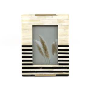 Cadre photo en bois artisanal de luxe, écologique, avec incrustation d'os, accent décoratif intérieur, Inde RR ENTERPRISES - Product Image 6